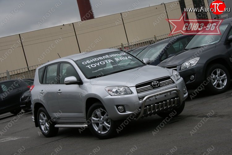 17 279 р. Защита переднего бампера Souz-96 (d60) Toyota RAV4 XA30 5 дв. 1-ый рестайлинг (2008-2010)  с доставкой в г. Королёв