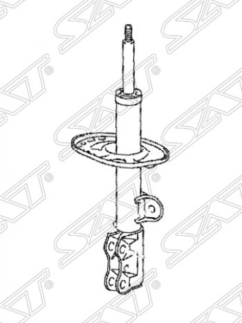 Правый амортизатор передний SAT Toyota RAV4 XA40 5 дв. дорестайлинг (2012-2015)