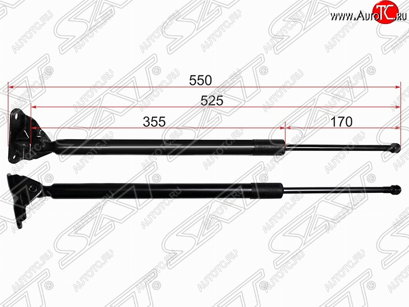 1 159 р. Правый упор крышки багажника SAT (газовый)  Toyota RAV4  XA40 (2012-2019) 5 дв. дорестайлинг, 5 дв. рестайлинг  с доставкой в г. Королёв