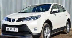 14 549 р. Одинарная защита переднего бампера диаметром 63 мм SLITKOFF Toyota RAV4 XA40 5 дв. дорестайлинг (2012-2015)  с доставкой в г. Королёв. Увеличить фотографию 4