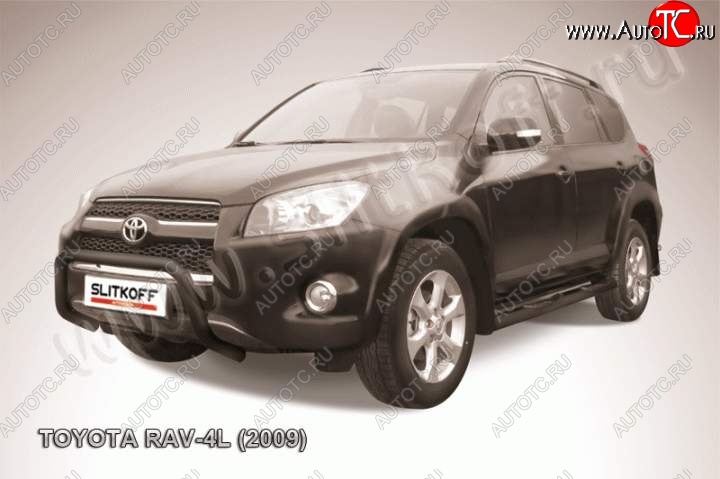 16 999 р. Кенгурятник d57 низкий Toyota RAV4 XA30 5 дв. удлиненный 1-ый рестайлинг (2009-2010) (Цвет: серебристый)  с доставкой в г. Королёв