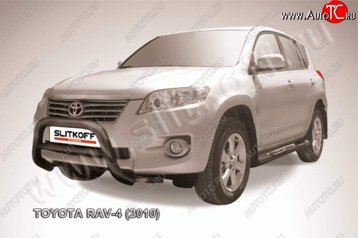 23 549 р. Кенгурятник d76 низкий Toyota RAV4 XA30 5 дв. 2-ой рестайлинг (2010-2013) (Цвет: серебристый)  с доставкой в г. Королёв