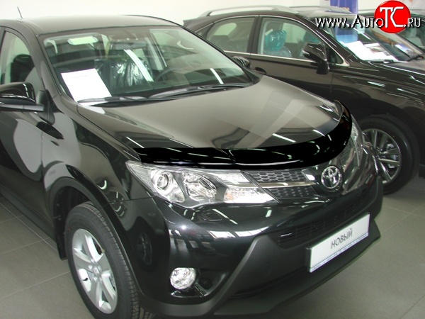 2 879 р. Дефлектор капота NovLine Toyota RAV4 XA40 5 дв. дорестайлинг (2012-2015)  с доставкой в г. Королёв