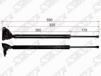 1 099 р. Газовый упор крышки багажника SAT Toyota RAV4 XA40 5 дв. дорестайлинг (2012-2015)  с доставкой в г. Королёв. Увеличить фотографию 1