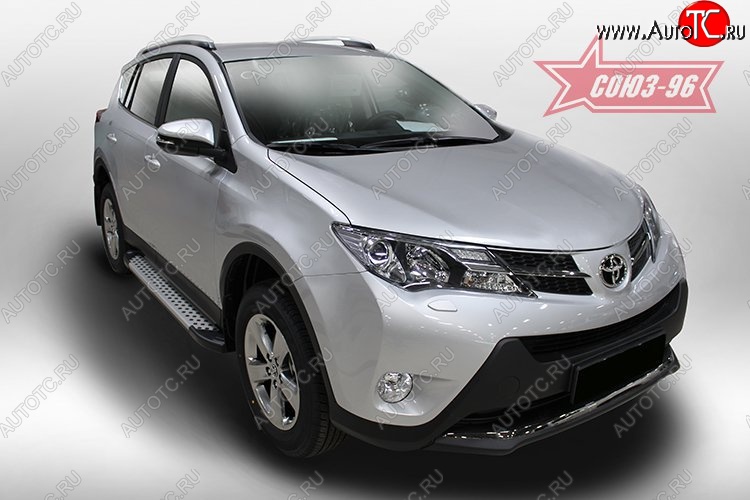 9 089 р. Пороги из алюминиевого профиля Souz-96 Toyota RAV4 XA40 5 дв. дорестайлинг (2012-2015)  с доставкой в г. Королёв