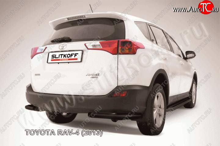 5 389 р. Уголки d57  Toyota RAV4  XA40 (2012-2015) 5 дв. дорестайлинг (Цвет: серебристый)  с доставкой в г. Королёв