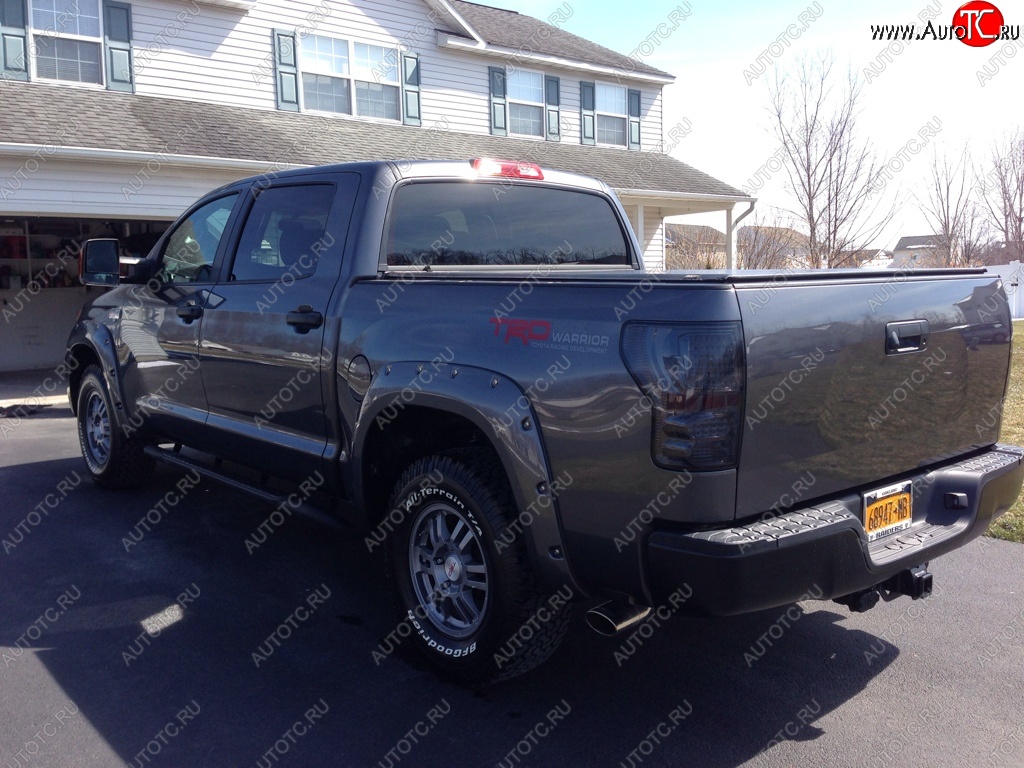 14 099 р. Накладки на колёсные арки BUSHWACKER Toyota Tundra XK50 дорестайлинг (2007-2009) (Неокрашенные)  с доставкой в г. Королёв