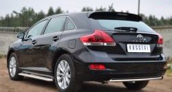 6 999 р. Одинарная защита заднего бампера из трубы диаметром 42 мм SLITKOFF Toyota Venza GV10 рестайлинг (2012-2016)  с доставкой в г. Королёв. Увеличить фотографию 4