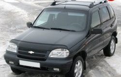 5 299 р. Рейлинги АПС L Chevrolet Niva 2123 дорестайлинг (2002-2008) (Башмак черный, рейлинг серый)  с доставкой в г. Королёв. Увеличить фотографию 2