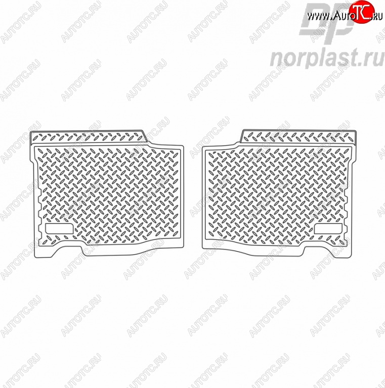 999 р. Комплект ковриков в салон 2005-2013 г.в. Norplast (длинные задние)  Уаз Патриот ( 3163 5 дв.,  Спорт,  3163 5-дв.) (2005-2024) дорестайлинг, 1-ый рестайлинг, 2-ой рестайлинг  с доставкой в г. Королёв