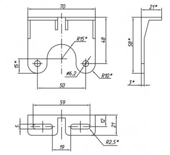 249 р. Фонарь контурный Евросвет ЕС 04.К (LED, красный с кронштейном) Hyundai HD78 (2006-2024) (12В)  с доставкой в г. Королёв. Увеличить фотографию 2