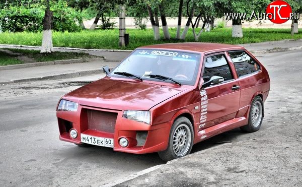 9 599 р. Передний бампер Миллер-2  Лада 2108 - 21099 (Неокрашенный)  с доставкой в г. Королёв