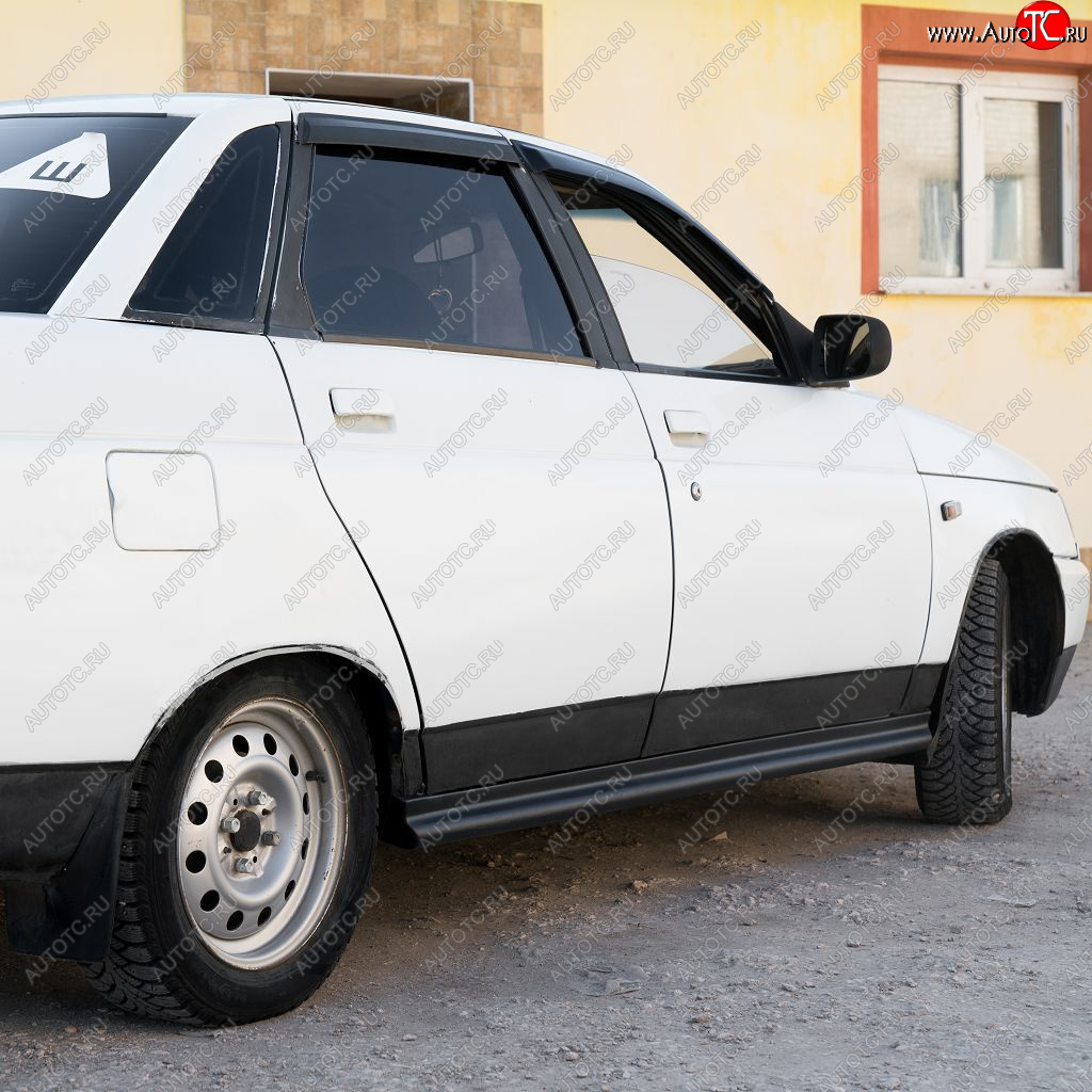 669 р. Пороги накладки Лапша Autodemic Лада 2110 седан (1995-2007)  с доставкой в г. Королёв