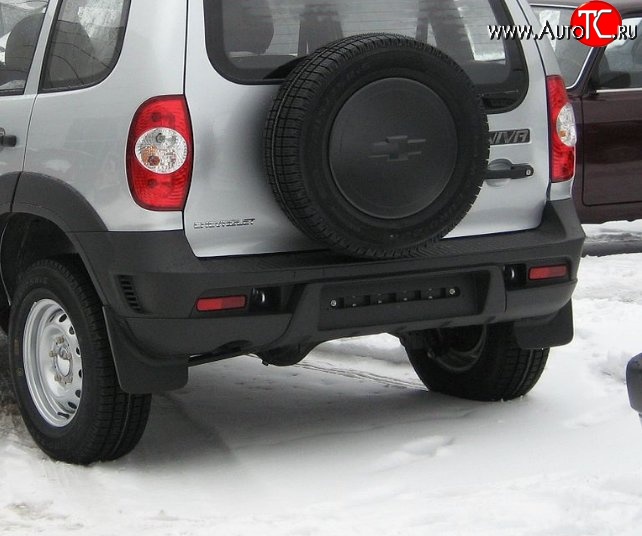 12 999 р. Задний бампер Бертоне Chevrolet Niva 2123 рестайлинг (2009-2020) (Окрашенный)  с доставкой в г. Королёв