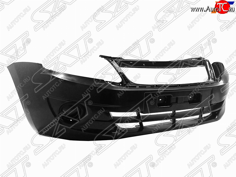 1 899 р. Передний бампер SAT (без отверстий под ПТФ)  Лада Гранта  2190 (2011-2017) седан дорестайлинг (Неокрашенный)  с доставкой в г. Королёв