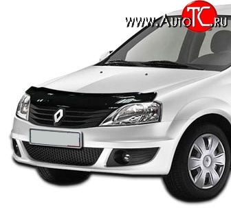 2 879 р. Дефлектор капота NovLine  Renault Logan  1 (2004-2010), Лада Ларгус (2012-2021)  с доставкой в г. Королёв