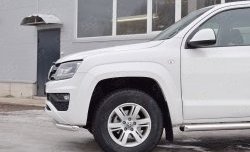 15 699 р. Защита переднего бампера (Ø63 мм, нержавейка) SLITKOFF  Volkswagen Amarok (2016-2022) рестайлинг  с доставкой в г. Королёв. Увеличить фотографию 4