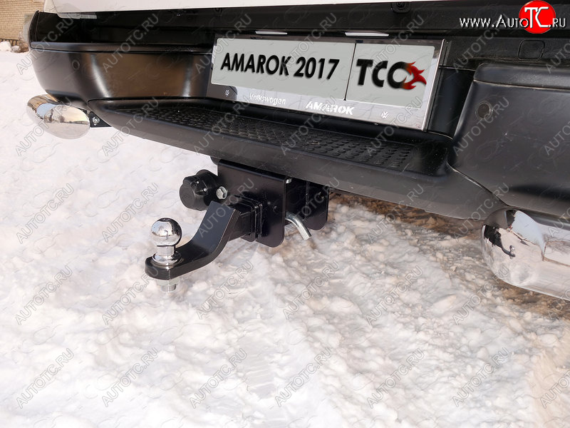 12 349 р. Фаркоп (тягово-сцепное устройство) TCC  Volkswagen Amarok (2009-2022) дорестайлинг, рестайлинг (Оцинкованный, шар E - оцинкованный)  с доставкой в г. Королёв