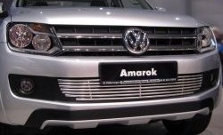 8 399 р. Декоративная вставка воздухозаборника Berkut Volkswagen Amarok дорестайлинг (2009-2016)  с доставкой в г. Королёв. Увеличить фотографию 2