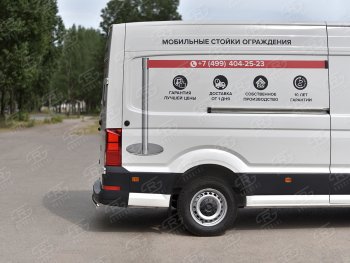 13 399 р. Защита заднего бампера (Ø75х42 мм, нержавейка) Russtal Volkswagen Crafter 2 (2017-2024)  с доставкой в г. Королёв. Увеличить фотографию 3