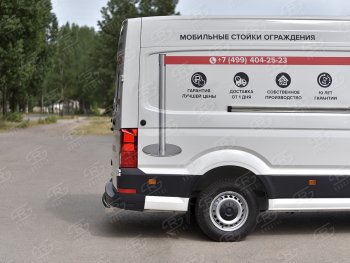 16 999 р. Защита заднего бампера (Ø76 мм, нержавейка) SLITKOFF Volkswagen Crafter 2 (2017-2025)  с доставкой в г. Королёв. Увеличить фотографию 2