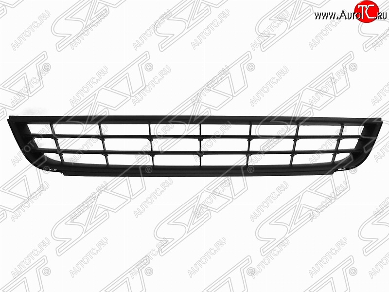 1 229 р. Решётка в передний бампер (с хром молдингом) SAT  Volkswagen Jetta  A6 (2011-2015) седан дорестайлинг  с доставкой в г. Королёв