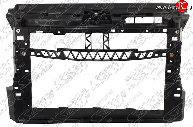 2 899 р. Рамка радиатора (телевизор) (бензин) SAT Volkswagen Polo 5 седан рестайлинг (2015-2020) (Неокрашенная)  с доставкой в г. Королёв
