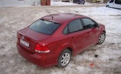 4 199 р. Козырёк на заднее лобовое стекло Sport Volkswagen Polo 5 седан дорестайлинг (2009-2015) (Неокрашенный)  с доставкой в г. Королёв. Увеличить фотографию 5