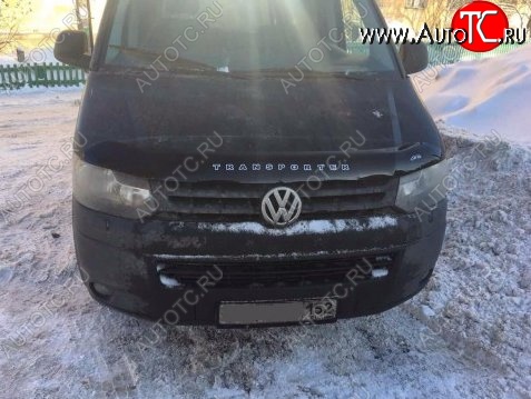 999 р. Дефлектор капота Russtal (вариант Б) Volkswagen Transporter T5 рестайлинг (2009-2015)  с доставкой в г. Королёв