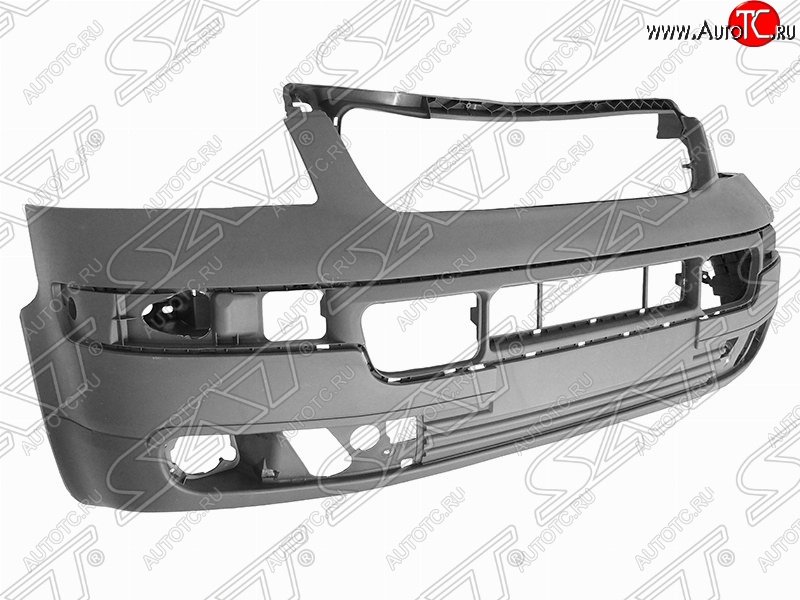 11 999 р. Передний бампер SAT Volkswagen Transporter T5 дорестайлинг (2003-2009) (Неокрашенный)  с доставкой в г. Королёв