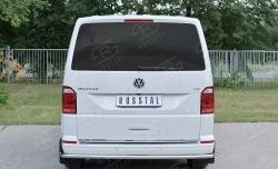 17 999 р. Защита заднего бампера (Ø42 мм, нержавейка, короткая база) SLITKOFF Volkswagen Multivan T6 дорестайлинг (2016-2019)  с доставкой в г. Королёв. Увеличить фотографию 2