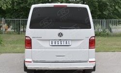 16 699 р. Защита заднего бампера (Ø75x42 мм, нержавейка, короткая база) Russtal Volkswagen Multivan T6 дорестайлинг (2016-2019)  с доставкой в г. Королёв. Увеличить фотографию 2