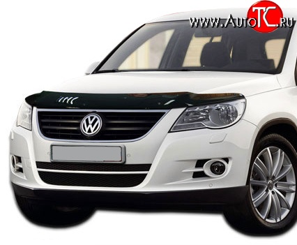 3 199 р. Дефлектор капота NovLine  Volkswagen Tiguan  NF (2006-2011) дорестайлинг  с доставкой в г. Королёв