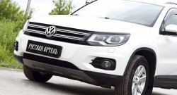 699 р. Реснички на фары RA Volkswagen Tiguan NF рестайлинг (2011-2017) (Неокрашенные)  с доставкой в г. Королёв. Увеличить фотографию 4