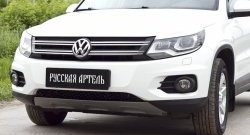 699 р. Реснички на фары RA Volkswagen Tiguan NF рестайлинг (2011-2017) (Неокрашенные)  с доставкой в г. Королёв. Увеличить фотографию 6