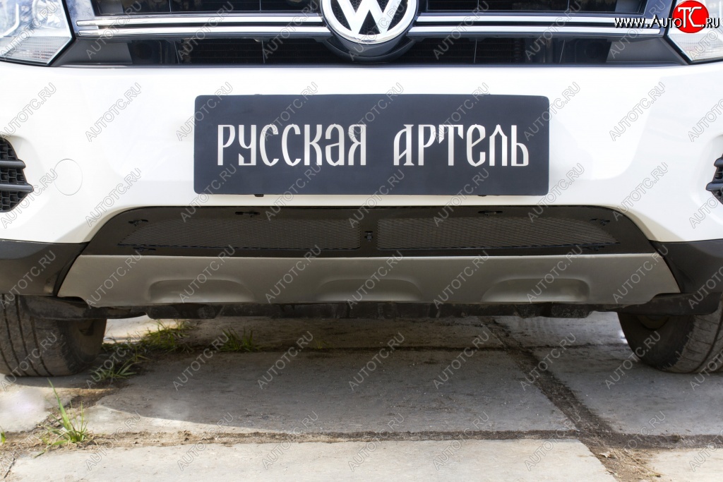 1 639 р. Защитная сетка решетки переднего бампера (Track & Field) РА Volkswagen Tiguan NF рестайлинг (2011-2017)  с доставкой в г. Королёв