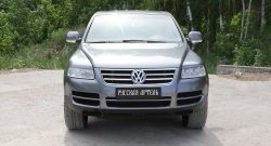 999 р. Реснички на фары RA Volkswagen Touareg GP дорестайлинг (2002-2007) (Неокрашенные)  с доставкой в г. Королёв. Увеличить фотографию 3