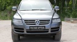 999 р. Реснички на фары RA Volkswagen Touareg GP дорестайлинг (2002-2007) (Неокрашенные)  с доставкой в г. Королёв. Увеличить фотографию 4