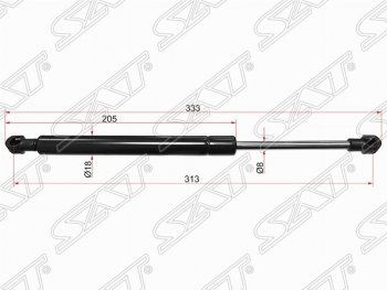 Газовый упор крышки багажника SAT Volkswagen Touareg GP дорестайлинг (2002-2007)