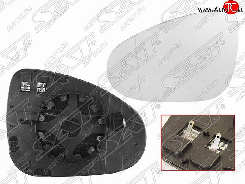 1 459 р. Правый зеркальный элемент зеркала заднего вида SAT (с подогревом)  Volkswagen Touareg  NF (2010-2018) дорестайлинг, рестайлинг  с доставкой в г. Королёв