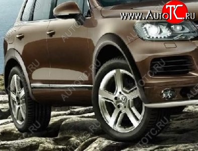 21 849 р. Накладки на колёсные арки CT v3 Volkswagen Touareg NF дорестайлинг (2010-2014) (Неокрашенные)  с доставкой в г. Королёв