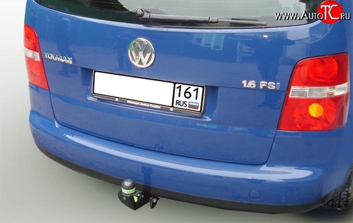 7 799 р. Фаркоп Лидер Плюс Volkswagen Touran 1T дорестайлинг минивэн (2003-2006) (Без электропакета)  с доставкой в г. Королёв