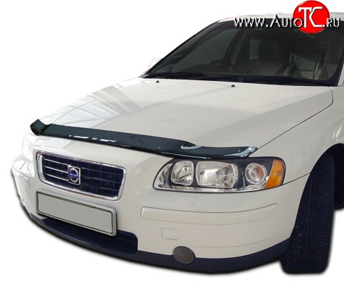 3 199 р. Дефлектор капота NovLine Volvo S60 RS,RH седан дорестайлинг (2000-2004)  с доставкой в г. Королёв