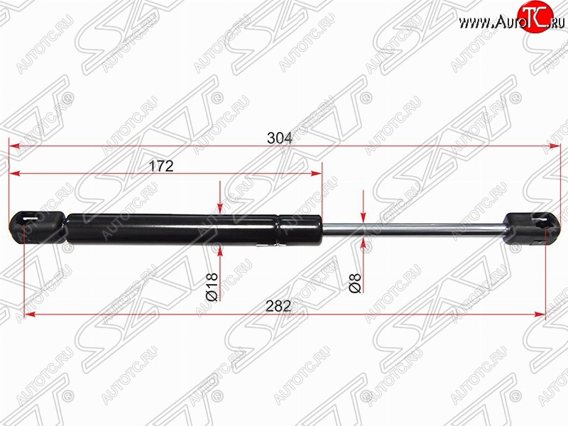 699 р. Газовый упор капота SAT  Volvo S80  AS60 седан - XC70  с доставкой в г. Королёв