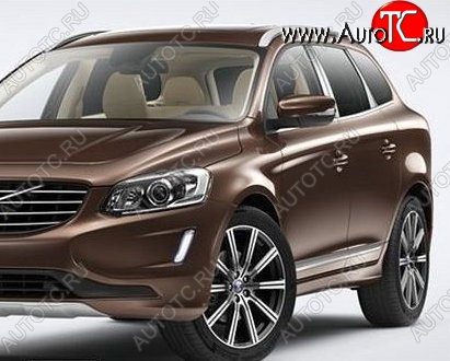 26 999 р. Накладки на стойки дверей СТ Volvo XC60 (2017-2022) (Неокрашенные)  с доставкой в г. Королёв