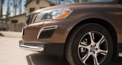 18 299 р. Одинарная защита переднего бампера диаметром 63 мм SLITKOFF Volvo XC60  дорестайлинг (2008-2013)  с доставкой в г. Королёв. Увеличить фотографию 3