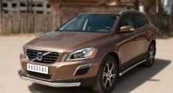 18 299 р. Одинарная защита переднего бампера диаметром 63 мм SLITKOFF Volvo XC60  дорестайлинг (2008-2013)  с доставкой в г. Королёв. Увеличить фотографию 4