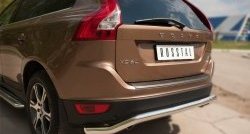 17 749 р. Защита заднего бампера (Ø63 мм волна, нержавейка) SLITKOFF Volvo XC60  дорестайлинг (2008-2013)  с доставкой в г. Королёв. Увеличить фотографию 6