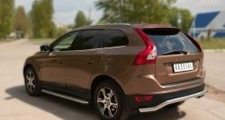 17 749 р. Защита заднего бампера (Ø63 мм волна, нержавейка) SLITKOFF Volvo XC60  дорестайлинг (2008-2013)  с доставкой в г. Королёв. Увеличить фотографию 8